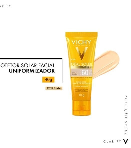 Protetor Solar Facial Clarify FPS60 40g - Imagem 3